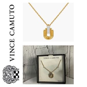 🐘 Vince Camuto Gold Plated Arch Pendant Necklace